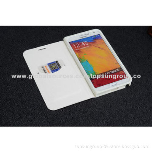 PU Leather Case for Samsung Galaxy Note 3, Business Style, OEM and ODM Warmly Welcomed